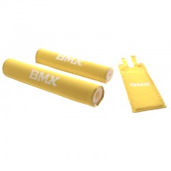 chránič rámu a riadidiel BMX 20", žltý, sada