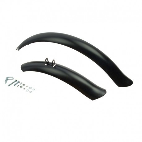 blatníky kovové 26"/80 mm, Cruiser, short, čierne