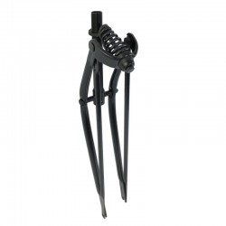 vidlica 26" cruiser, čierna, s pružinou, 1 1/8" (springer fork)