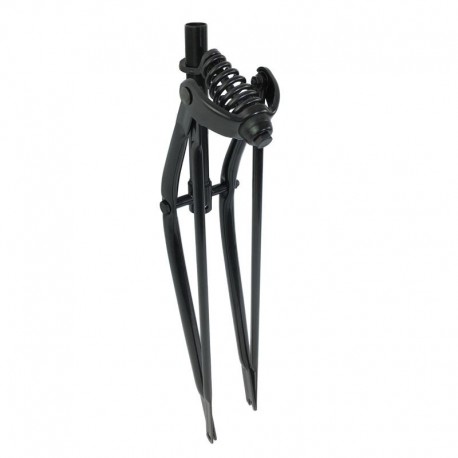 vidlica 26" cruiser, čierna, s pružinou, 1 1/8" (springer fork)