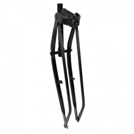 vidlica 26" cruiser, čierna, s pružinou, 1 1/8" (springer fork), brake