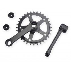 kliky+ozub. kolo, 4hran, 32 zub, 102 mm, black