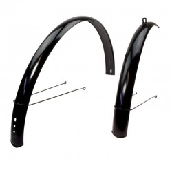 blatníky kovové 26"/53 mm, čierne