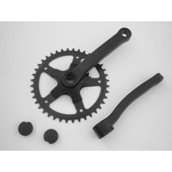 kliky+ozub. kolo, 4hran, 36 zub, 125 mm, black
