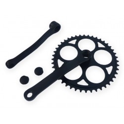 kliky+ozub. kolo, 4hran, 44 zub, 170 mm, black