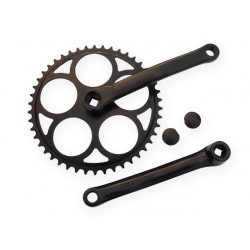 kliky+ozub. kolo, 4hran, 46 zub, 170 mm, black