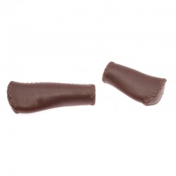 rukoväte Leatherette Selle Orient Ergo brown dark, koženka, 135+95 mm