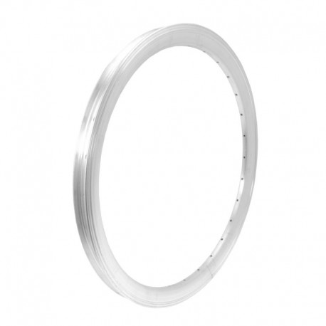 ráfik 20" (406 mm), 28 dier, AL, strieborný, výška 28 mm, dvojstenný