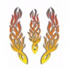 samolepka na bicykel-rámový polep Flames Tribal
