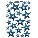 samolepka na bicykel-rámový polep Stars Blue