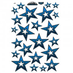 samolepka na bicykel-rámový polep Stars Blue
