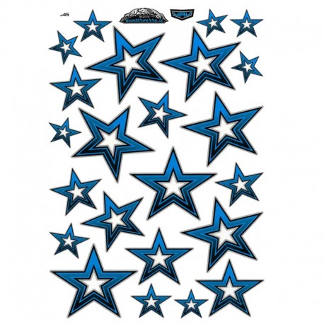 samolepka na bicykel-rámový polep Stars Blue