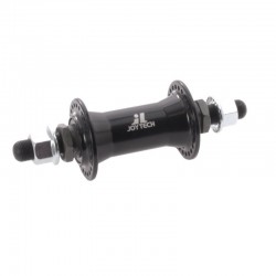 náboj predný 48 dier, 100 mm, osa 14 mm, oceľ, čierny, Joytech