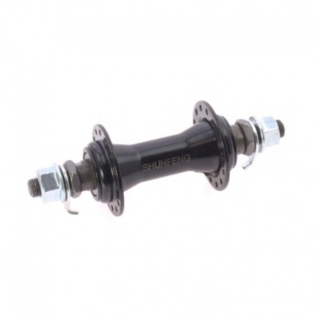 náboj predný 28 dier, 92 mm, 3/8", oceľ, čierny, Shunfeng