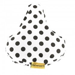 poťah sedla Nietverkeerd Dots white+black