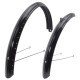 blatníky kovové 28"/58 mm, Classic, čierne, s dirami pre sieťku zadného kolesa