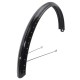 blatníky kovové 28"/58 mm, Classic, čierne, s dirami pre sieťku zadného kolesa