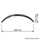 blatníky kovové 28"/58 mm, Classic, čierne, s dirami pre sieťku zadného kolesa