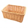 košík na nosič, prútený, 43 x 33 cm, prírodný