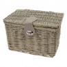 košík na nosič, prútený, 30 x 18 cm, šedý rákosový, Mand