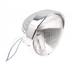 svetlo predné HeadLight Motobike 12V, chróm