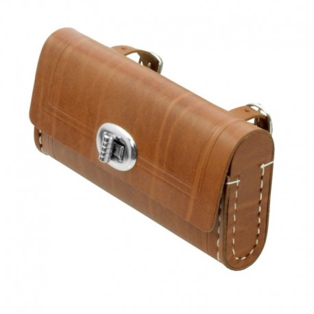 brašna podsedlová Nostalgia Mini brown, kovové zapínanie