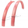 blatníky kovové 26"/55 mm, červeno-ružové