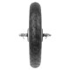 koleso lúkoťové pojazdové na vozík, 12" (270 mm), plastové, hriadeľ 5/16", biele