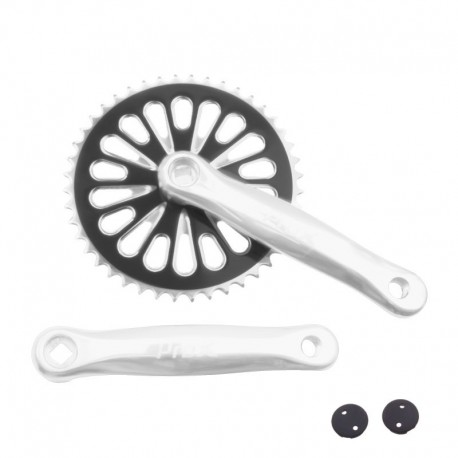 kľuky s prevodníkom, 4hran, 44 zubov, 170 mm, ProX Cruiser, strieborné