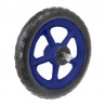 koleso lúkoťové pojazdové na vozík, 12" (270 mm), plastové, hriadeľ 5/16", modré
