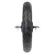 koleso lúkoťové pojazdové na vozík, 12" (270 mm), plastové, hriadeľ 5/16", modré