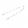 vzpera blatníka, 28", drôtová, strieborná