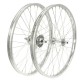 koleso vypletené 20" (406 mm, 36 dier) SET predné+zadné, Speed chróm, torpédo