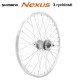 koleso vypletené 20" (406 mm, 28 dier) SET predné+zadné, Remerx RMX AL, Shimano Nexus 3r